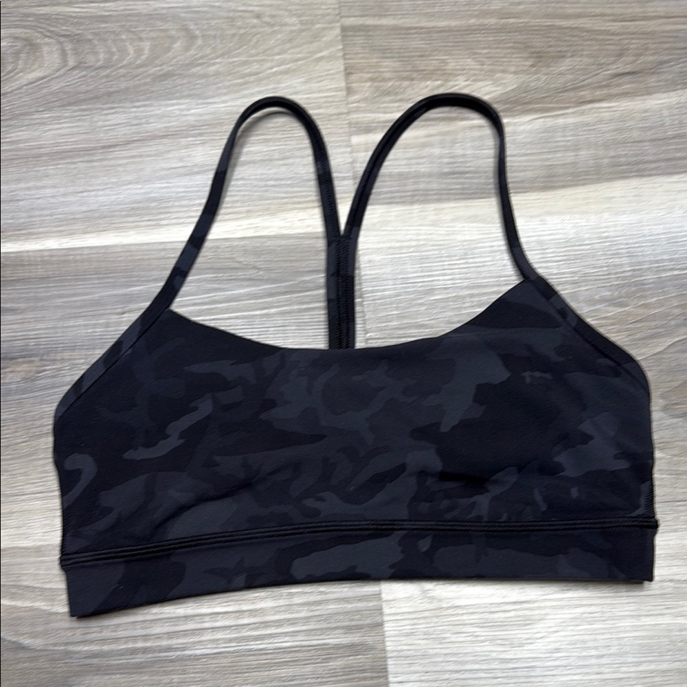 lululemon Y Bra Black Camo